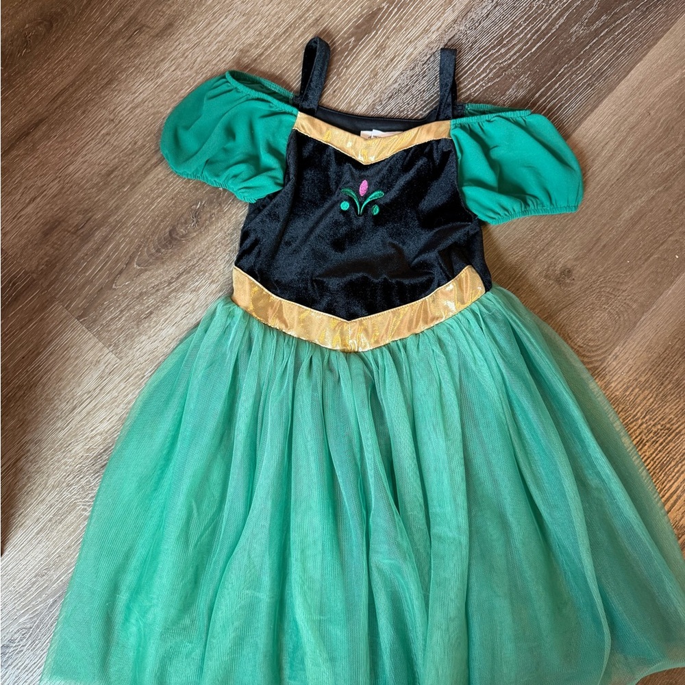 Green and Black Princess Tulle Kids Costume Dress Anna Taylor Joelle